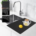 thumbnail image 1 of Dadatutu Silicone Dish Drying Mat with Raised Edge and Drain Lip, Large Silicone Drying Pad for Kitchen Counter Draining Mat, Easy to Clea, Soft and Heat Resistant, 1 of 6