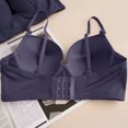 thumbnail image 4 of ATENAR Bras for Women,Push Up Bra,Womens Bras,Soft,Stretch Fabric,Solid,Nylon,Spandex,Blue,S(US:4), 4 of 8