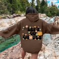 thumbnail image 4 of WEAIXIMIUNG Sweat à Capuche pour Femmes Mode Décontractée Lettres Imprimées devant et derrière Sweat à Capuche Décontracté Ample, 4 of 7