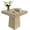 Wood Color, variant on TEQIN Dining Table For 4,31.5-Inch Small Square Dining Table For 4, Kitchen Dining Table With Sturdy Pedestal Base For Restaurant, Dining Room, Living Room