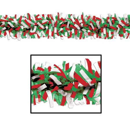 Tissue Festooning - Red, White, Green Case Pack 24 Sku 540397
