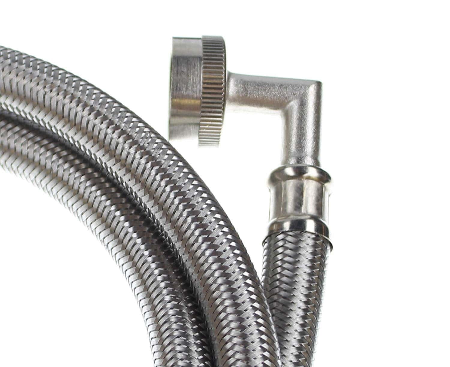 Premium Steam Dryer Hose Installation Kit - Stainless Steel Hoses, 10 Foot from Kelaro