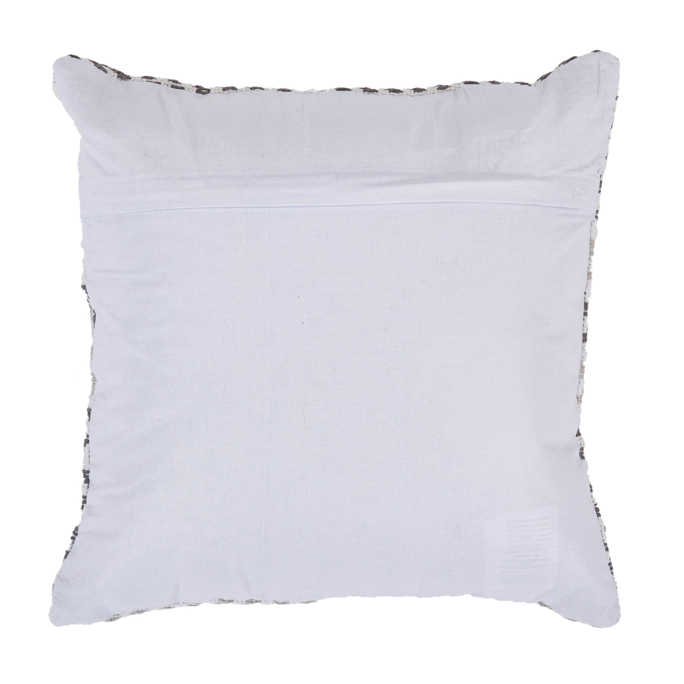 Ox Bay Ariya Gray/Ivory Chevron Cotton Adult Decorative Throw Pillow Cover