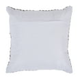 thumbnail image 4 of Ox Bay Ariya Gray/Ivory Chevron Cotton Adult Decorative Throw Pillow Cover, 4 of 12