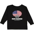 thumbnail image 3 of Inktastic Proud Military Grandson US Flag Boys Long Sleeve Toddler T-Shirt, 3 of 5
