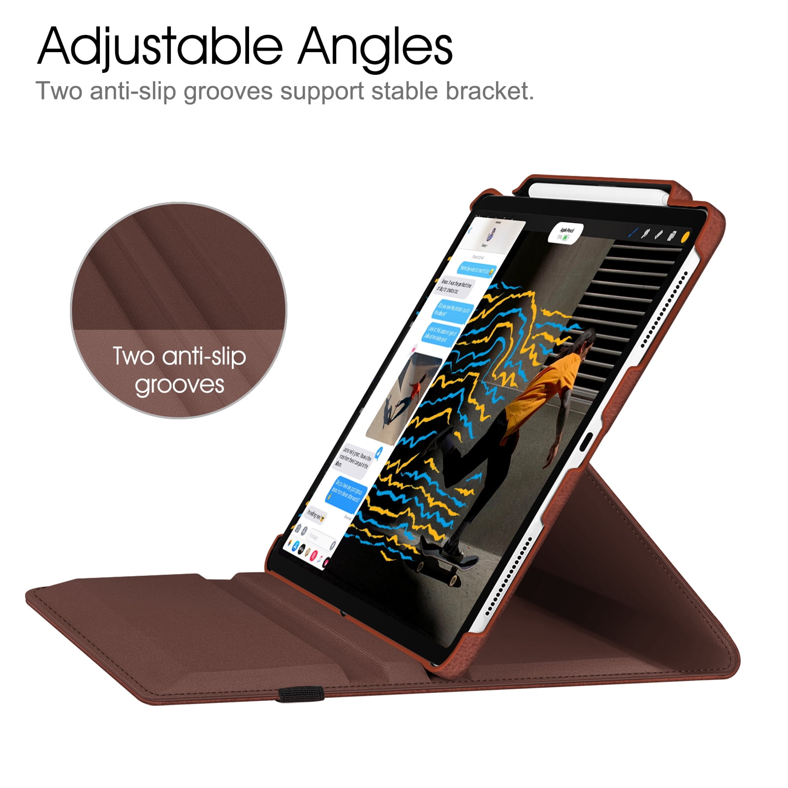 Fintie Swivel Case for iPad Pro 12.9 (2021/2020/2018) - 360 Degree Rotating Protective Cover w/Pencil Holder for iPad Pro 12.9-inch 5/4th/3rd Generation
