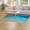 thumbnail image 4 of Ocean Waves Beach Blue Sea Carpet Style Living Room Bedroom Rug Modern 3d Entry Door Mats Household, 4 of 8