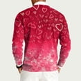 thumbnail image 4 of QHRMKOG Valentine's Day Sweater for Men Romantic Heart Graphic Pullover Loose Fit Long Sleeve Round Neck Sweaters Autumn Fashion Top Pink S, 4 of 6