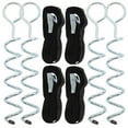 thumbnail image 4 of PTOOTP Heavy Duty Steel Spiral Ground Pegs with Anti-Reverse Design for Camping, Trampoline, Tent Security - 1 Set, 4 of 8
