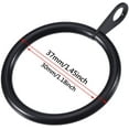 thumbnail image 5 of 20 Pack Curtain Eyelet Rings Black Metal Hanging Rings for Curtains and Rods, 30 mm Internal Diameter, 5 of 5