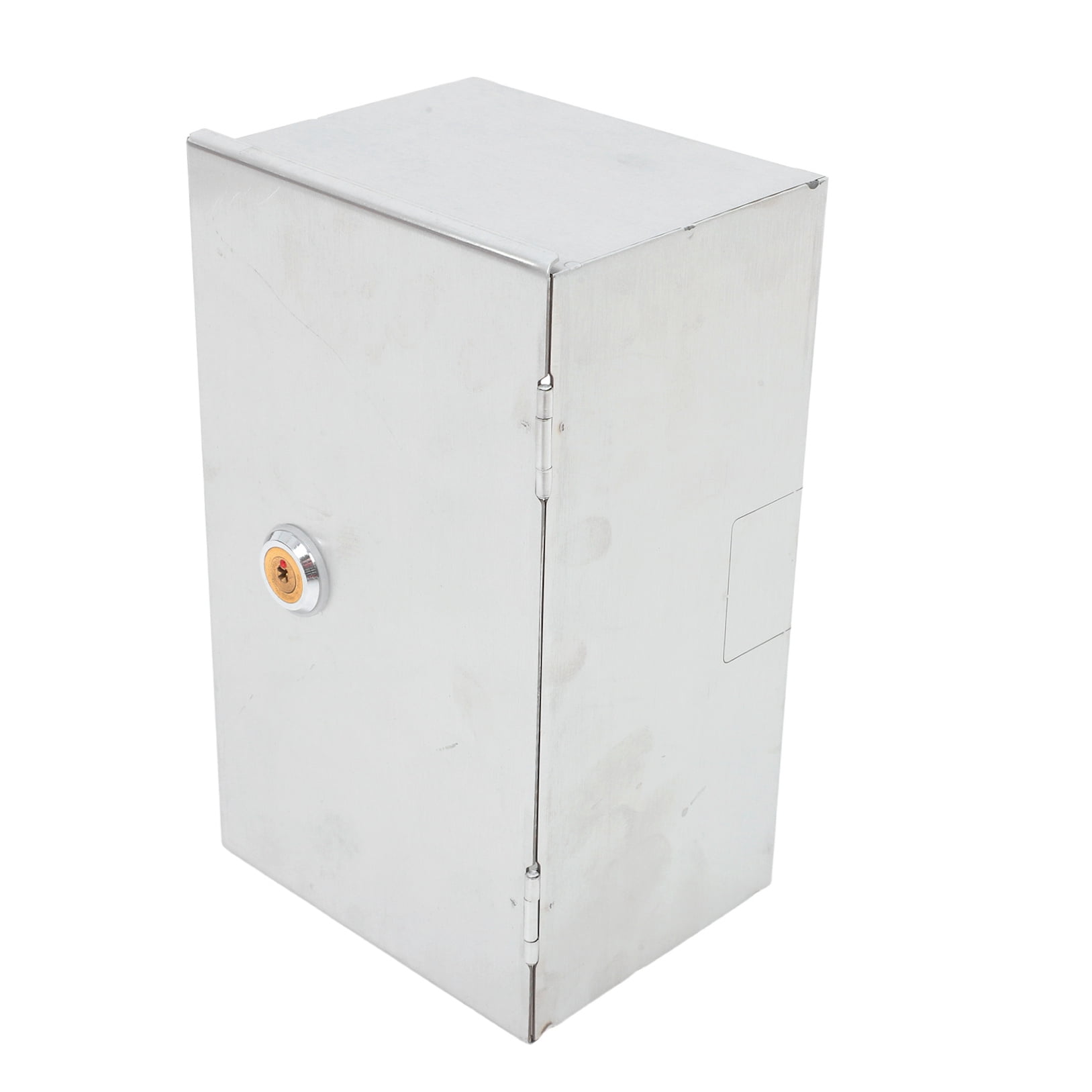 Baluue Weatherproof Stainless Steel Electrical Outlet Socket Protector Box with Lockable Cover for Outdoor Use