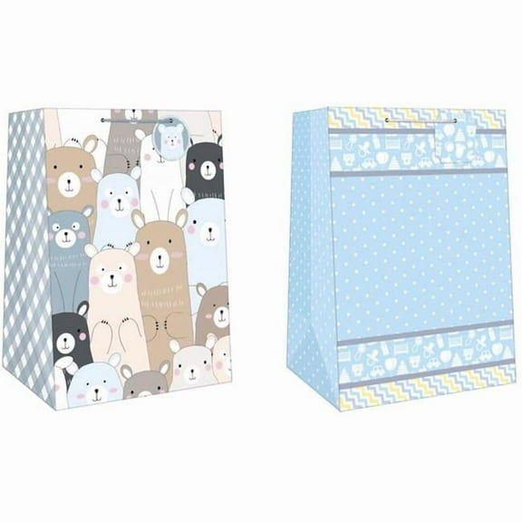 Paper Images Assorted Mega Wide Jumbo Baby Boy Gift Bag