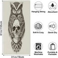 thumbnail image 3 of Owl Skull Beach Towel Microfiber Thin Lightweight Beach Towel 31"x61" Large Soft Long Pool Towel Lightweight Towel Blanket for Beach Swim Gym Quick Dry Bath Sheet Towel, 3 of 14