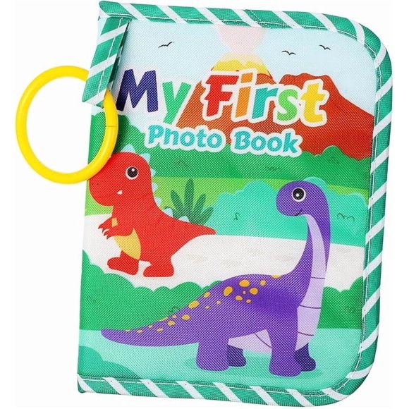 Tauxra Newborn Photo Album Soft Fabric Cover Portable Baby First Picture Book for Boys and Girls 20 Pages DIY Keepsake