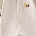 thumbnail image 4 of 18-24 Months Toddler Infant Print Rompers,Cute Cartoon Long Sleeve Baby Jumpsuit,Soft Warm Fall Winter Unisex Onesie for Infant Boys Girls 12 18 24 Months 2T 3T,Yellow, 4 of 4