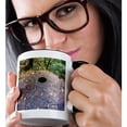 thumbnail image 2 of 3dRose, Yapese stone money at Metuker ra Bisech in Airai, Palau, Micronesia, 11oz Two-Tone Black Mug, 2 of 7