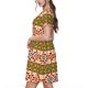 thumbnail image 2 of Balery Aztec Vestidos sueltos de manga corta para mujer, vestidos de verano 2025, vestidos casuales de corte A con vuelo., 2 of 6