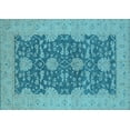 thumbnail image 1 of Ahgly Company Indoor Rectangle Oriental Light Blue Industrial Area Rugs, 2' x 5', 1 of 4