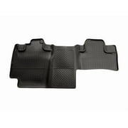 Husky Liners Classic Style Floor Mats | Fits 2004 - 2008 Ford F-150, SuperCab | 2nd Row, 1-pc Black - 63671