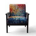 thumbnail image 4 of Designart "Multicolor Abstract Euphony II" Multi-Color Abstract Upholstered Accent Chair - Modern Arm Chair For Living Room, 4 of 7