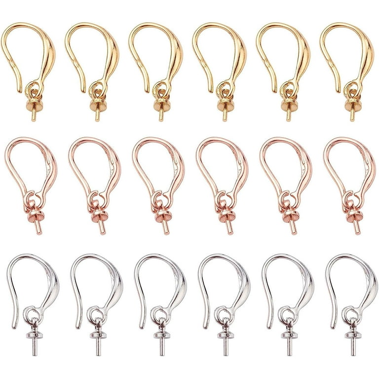 14K Solid Gold French hook, Earring Wires, 1 pair, 3 pairs