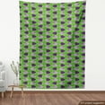 thumbnail image 4 of Ambesonne Pop Culture Fabric by the Yard Upholstery, Fish with Ornaments, 10 Yards, Fern Green Blue Violet, 4 of 5