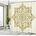 thumbnail image 4 of Ambesonne Star Mandala Shower Curtain, Classical Flower Motif, 69"Wx70"L, Beige Cream, 4 of 4