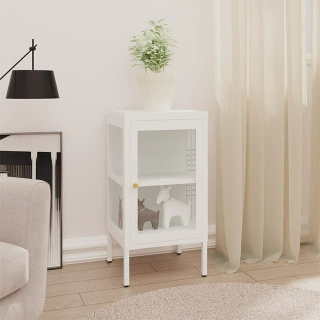 vidaXL Sideboard 38x35x70 cm Metal and Glass