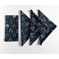 thumbnail image 1 of Vargottam Floral Print Cotton Napkins - Set of 12, 20x20 Inches, Blue Soft ,Perfect for Nature Inspired Dining, Spring Celebrations, Weddings, Events - Machine Washable, 1 of 7