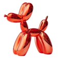 thumbnail image 1 of Estatuilla de Perro Globo de Resina perfecl Escultura de Animales Domésticos Adorno Escritorio rojo, 1 of 7