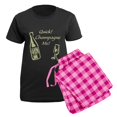 thumbnail image 5 of CafePress - Champagne Me Women's Dark Pajamas - Women's Short Sleeve Print T-Shirt and Pants Dark Cotton Pajama Set, 5 of 7