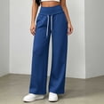 thumbnail image 5 of Jsaierl Womens Sweatpants Athletic Baggy Elastic Waist Trousers Casual Drawstring Work Jogger Pants with Pockets, 5 of 8
