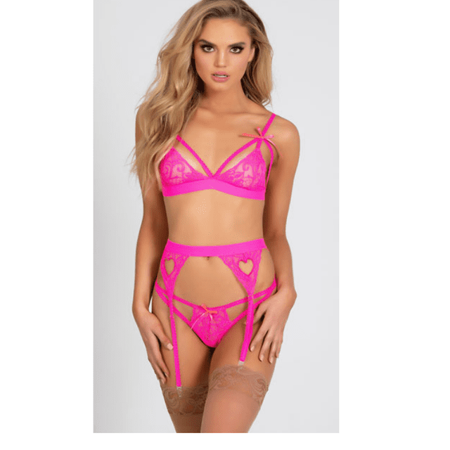 VISgogo Lencería sexy para mujer, ropa interior de muñeca con vendaje exótico, conjunto de tirantes con frente de celosía VISgogo moda