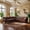Brown01, variant on LLappuil Sectional Sofa, 100" x 100" Chesterfield Sofa with Rolled Arms and Nailhead, 5 Seat Faux Leather Tufted Couch for Living Room Black