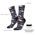 thumbnail image 4 of Haiem Sea Inhabitans and Herb Pattern Crew Socks – Soft & Durable Moisture-wicking Socks, Stay-Up Fit for Business, Work, and Casual Wear Size 5-11, 4 of 6