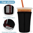 thumbnail image 3 of Breast Cancer Warrior Support Squad Sickle Cell Awareness Coffee Sleeve Cups,Reusable 3 Pack Neoprene Cup Sleeve Set for 16-32oz Cold Drinks Beverages, 3 of 8