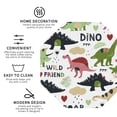 thumbnail image 4 of Bingfone Vintage Cute Dinosaurs Leather Drinks Coasters With Set Of 6,Suitable For Home Kitchen,Coffee Cup Coasters Home Gift, 4 of 9