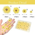 thumbnail image 2 of Duslogis Resin Sunflower for Craft,50 Pcs Small Flatback Yellow Decorative Daisy Flowers for Scrapbook Embellishment,DIY and Sunflower Party Decorations-No Hole (Yellow), 2 of 7