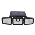 thumbnail image 1 of Aplique solar de pared de tres cabezales con 74 LED, giratorio, diseño de cuerpo humano, guiado por inducción, para uso en exteriores, farola de patio, 1 of 4