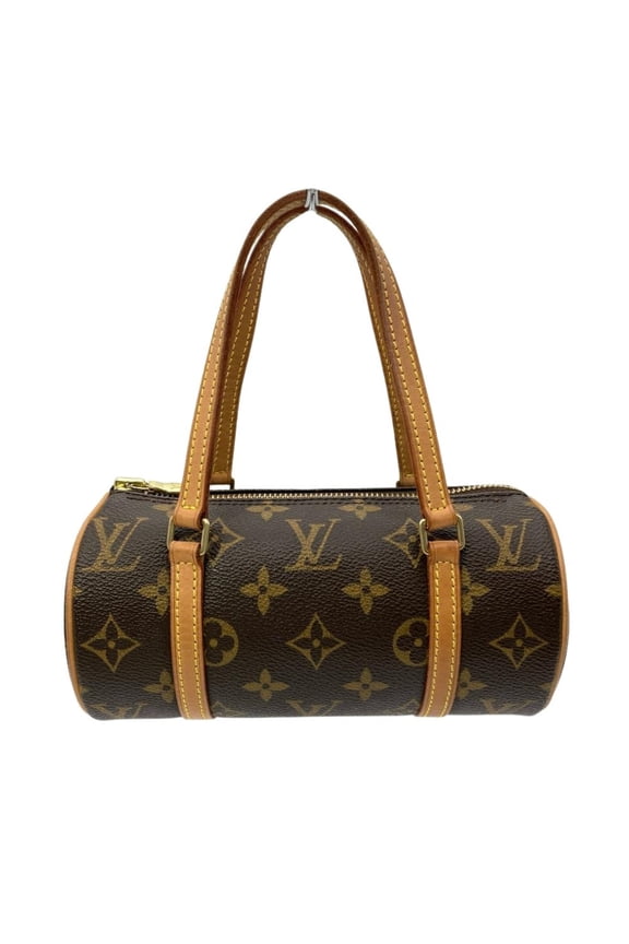 Pre-Owned Louis Vuitton Papillon 19 Handbag, Monogram Canvas, M51389, Brown, Gold Hardware,...
