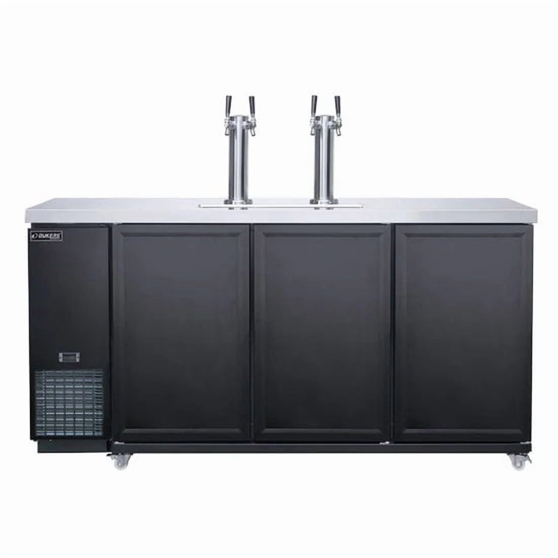 Dukers DKB72-M3 Dual Tap Kegerator Beer Dispenser