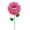 Hot Pink, variant on EUDIDV Decorative Faux Flowers Outdoor Garden Decoration Iron Flower Courtyard Ground Inserted Metal Flower Decoration Artificial Flowers