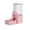Pink, variant on 2 in 1 Pet Feeding Station, Wall Mount Automatic Dry Food Dispenser and Water Bowl, Ideal for Hamsters Rabbits Small Dogs and Kittens