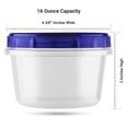 thumbnail image 2 of Recipiente de almacenamiento de alimentos HomeyGear Twist Top 470 ml, paquete de 12, 2 of 7