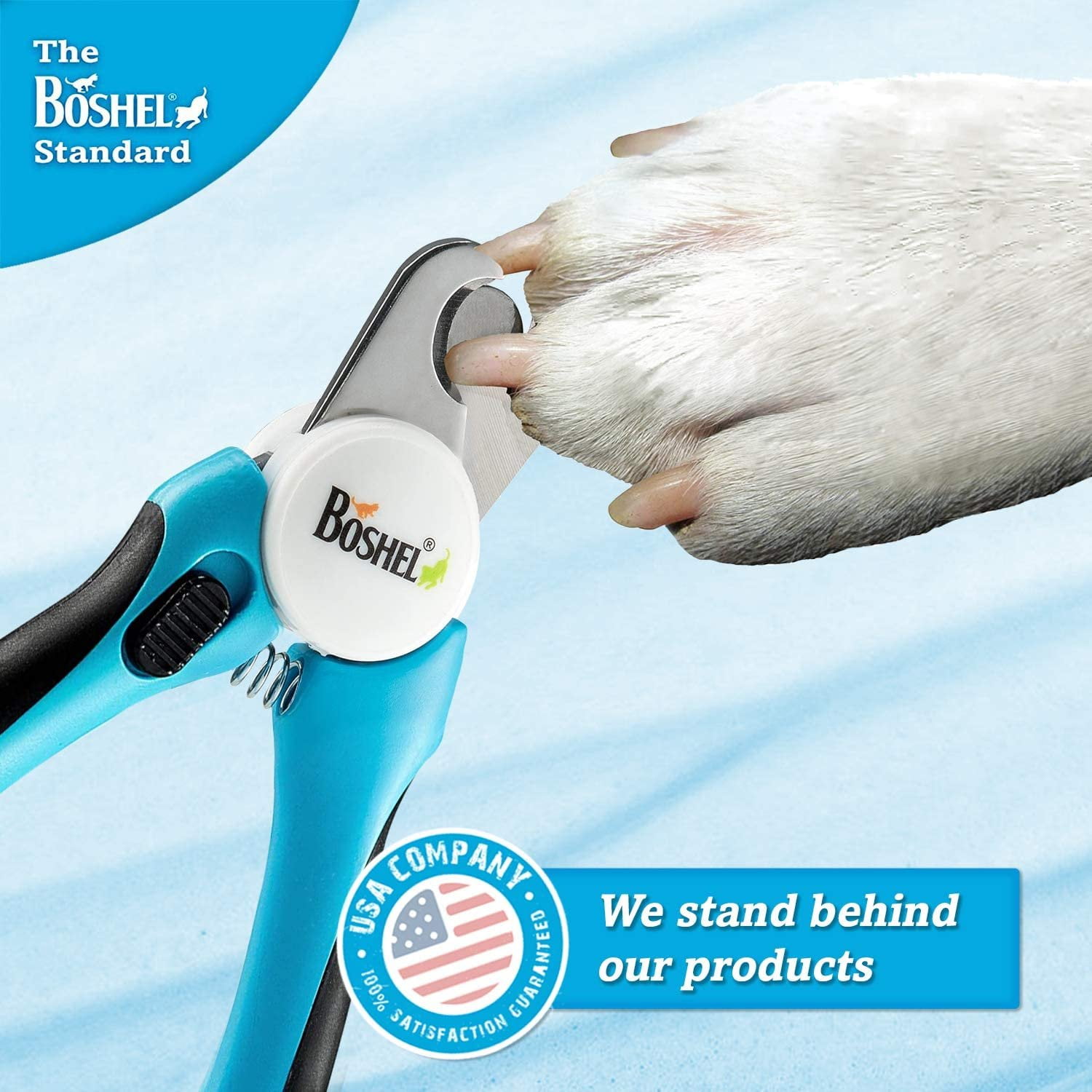 BOSHEL Dog Nail Clippers Trimmer with Safety Guard Avoid over Cutting Free File Walmart