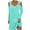 Mint Green, variant on IROINNID Long Sleeve Dress for Women Mid-Length Fit&Flare Dress V-Neck Cold Shoulder Long Sleeve Button Metal Buckle Solid Dresses,Black