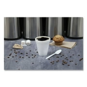 Dart Foam Drink Cups, 12 oz, Squat, White, 1,000/Carton