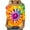 Multicolor Plus Size Blouse for Women_y, variant on CYMMPU Spring Tops Crew Neck Tie Dye Fall Trendy Shirts Blouses for Women Dressy Casual 3/4 Sleeve Tunic Tops Loose Fit Ombre T-Shirts Multicolor M