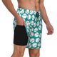 thumbnail image 2 of Fotbe Green Baseball Traje de Baño para Hombre – Shorts de Natación de Secado Rápido con Forro y Bolsillos-Large, 2 of 6