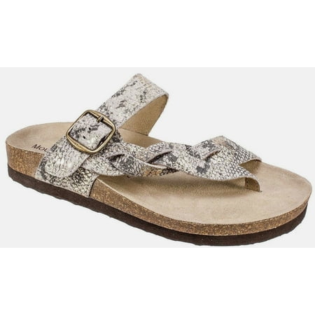 - Mountain Sole 710-MS22715 Hollie Gold Exotic Braided Leather Slip On Thong Sandals Size 9M